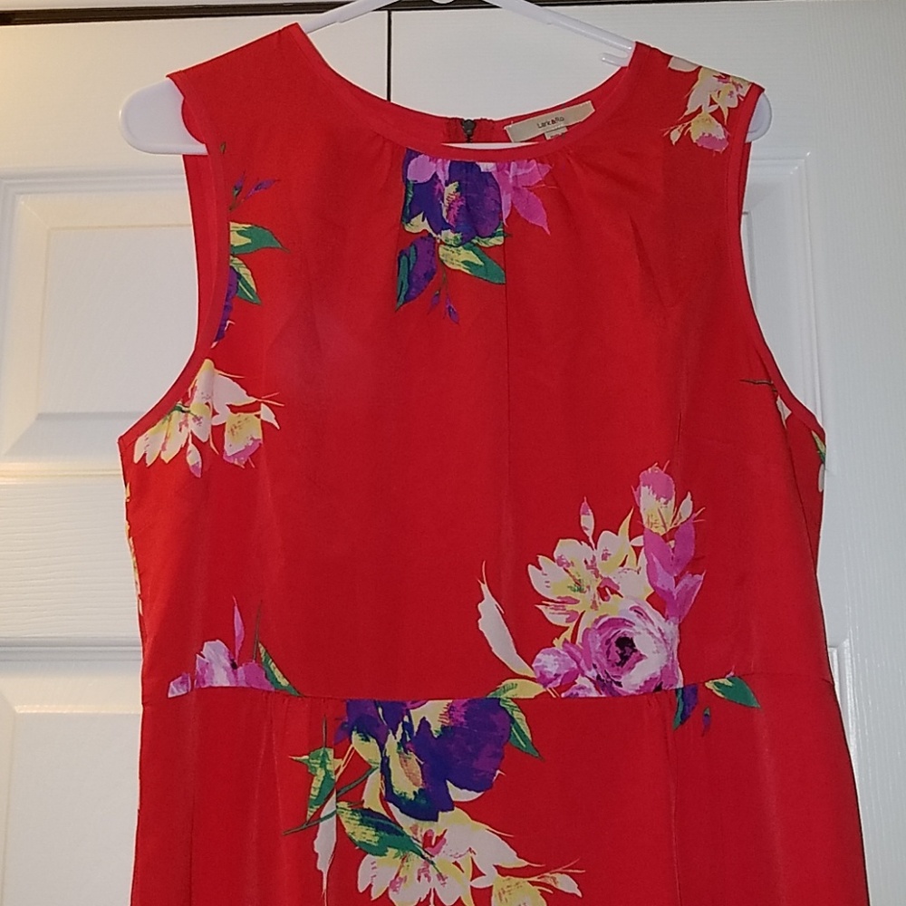 NWOT Pretty floral sundress, zipper back
